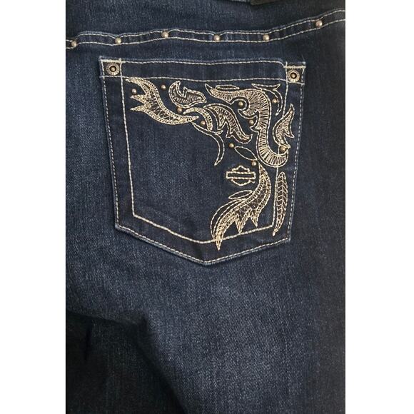 Harley Davidson Curvy Boot Cut Jeans Size 32 - Picture 11 of 11